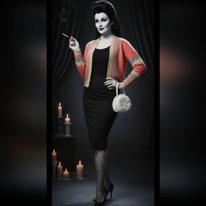 Vintage 50s Handmade Knit Sweater Shurg